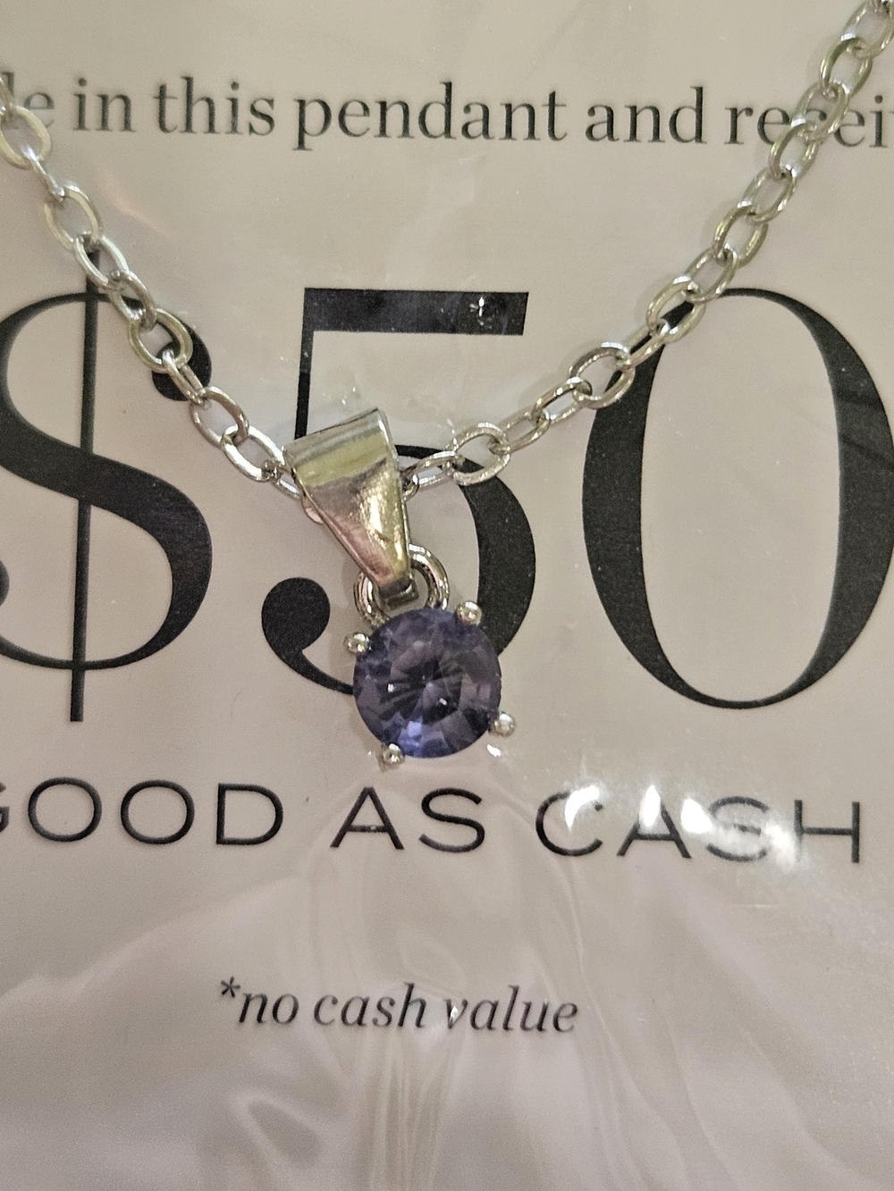 Effy Silver Necklace with Purple Stone Pendant